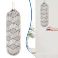 thumbnail image 1 of Wall Mount Plastic Bag Holder – Grocery Bag Organizer & Dispenser w/ Elastic Opening | Pull One Bag at a Time, No More Messy Clutter | Machine Washable Fabric, Reinforced Stitching, 1 of 7