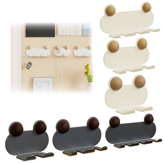 Wall Tech Rack Wall Mount Power Plugs Hook No Drill Adhesive 1/2/3 Slots Plugs Holder ...