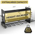 thumbnail image 1 of Wall Mount Power Tool Organizer with 5 Outlet Charging Station, Heavy Duty Metal Storage Rack for Garage, 1 of 8
