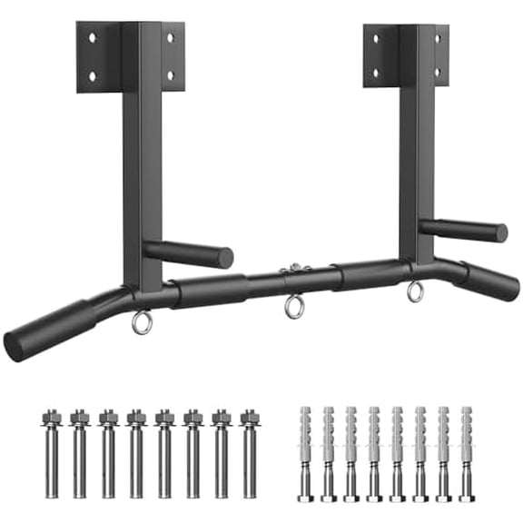 Wall Mount Pull Up Bar, Joist Beam Rafter Mount Pull-up Bar, Ceiling Mounted Chin Up Bar for Home Gym with Punching Bag Hanger