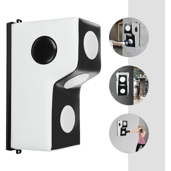 Wall Mount Punching Bag, Boxing Training Equipment for Hooks, Uppercut Boxing Bag, Sponge Boxing Training Wall Target, for Training Hooks, Uppercuts, Straight Combinations (White)