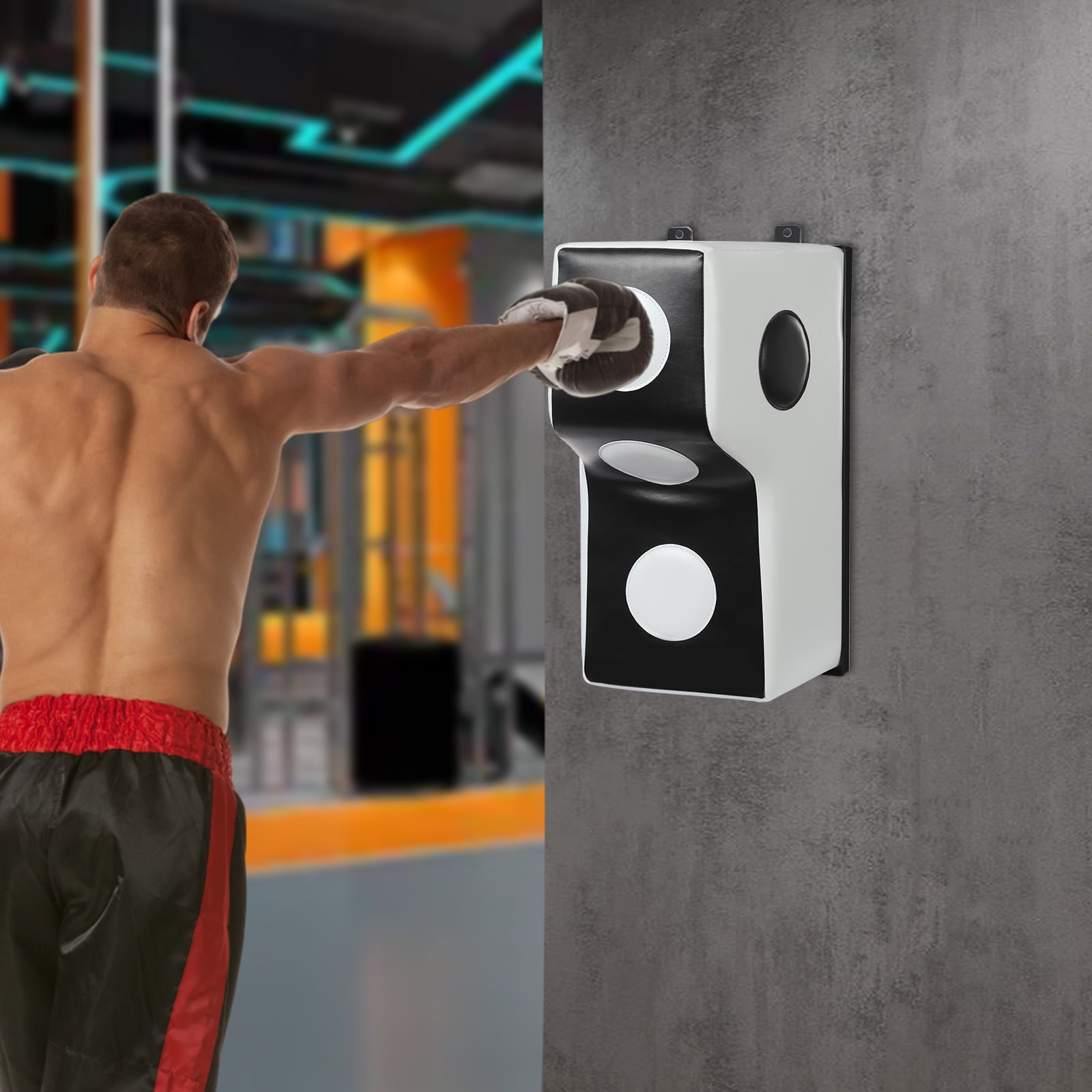 Boxing Storage Unit Wall Mount Punching Bag, Space-Saving Boxing Training Equipment for ...