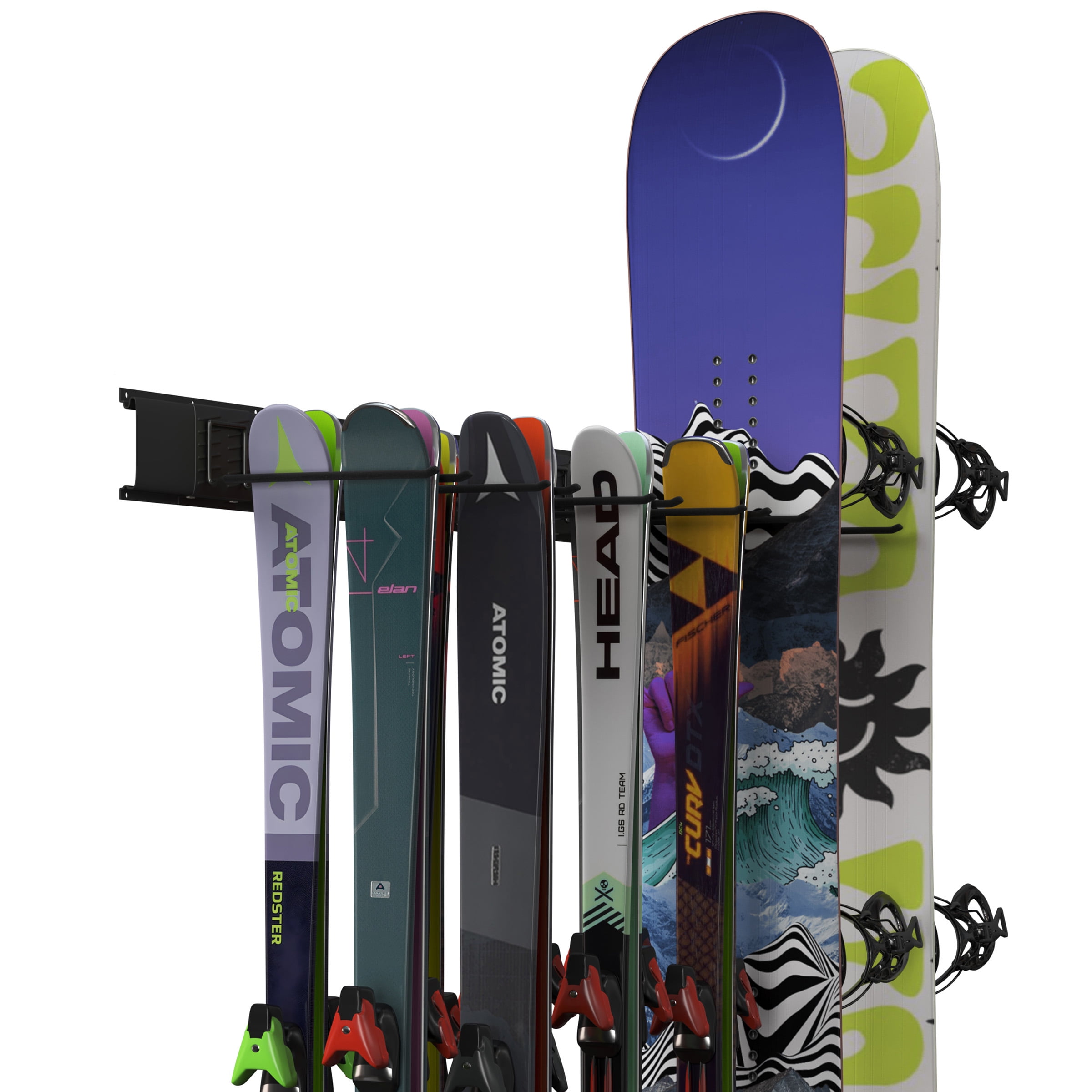 Demon Park Ranger Ski & Snowboard Tuning Kit with Iron, 1lb Wax Block, Base  Cleaner & Snowboard Wall Mount Hanger