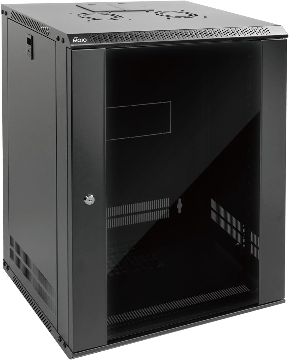 Wall Mount Rack Network Cabinet for IT Equipment with Lockable Glass ...