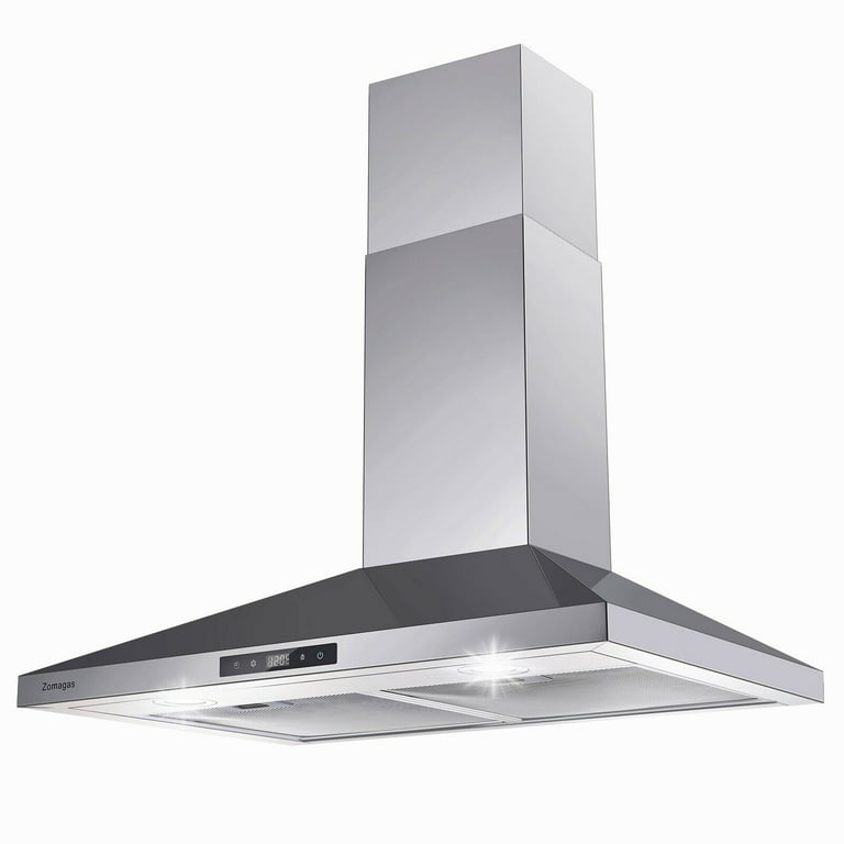IKTCH Range Hood 30 inch Wall Mount 900 CFM Ducted/Ductless Convertibl
