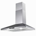thumbnail image 1 of Wall Mount Range Hood 30 inch Stainless Steel Stove Hood Ducted Ductless Vent Hood Touch Control Hood, 1 of 11