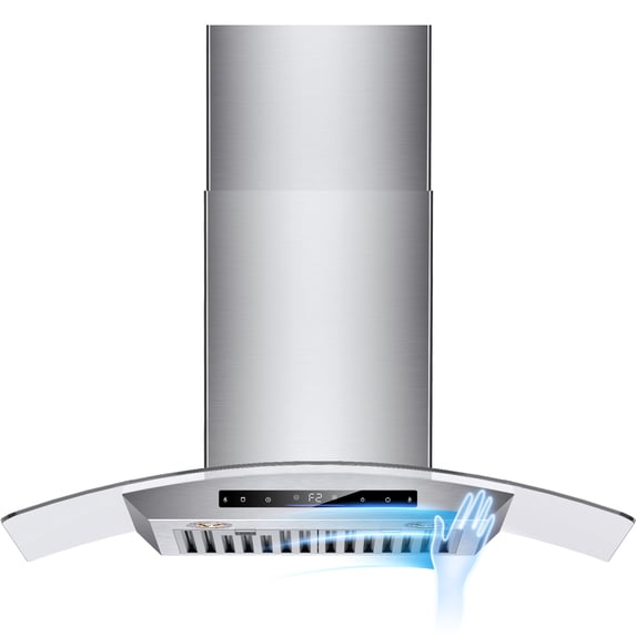 Wall Mount Range Hood 36 inch 900 CFM Stainless Steel Range Hood with LED Light and Remote Control