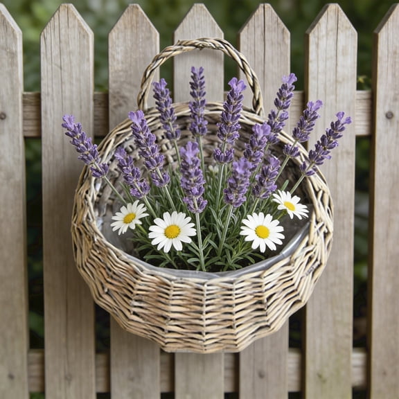 Wall Mount Rattan Basket Wicker Flower Pot Hanging Woven Rattan Vase Baskets Cachepot For Flowers Garden Balcony Wedding Home Decor