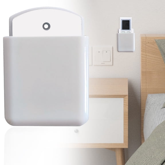 Wall Mount Remote Control Holder Adhesive Storage Box For Tv Ac And Electronics Organizer Home And Office