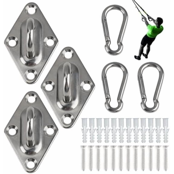 Wall Mount for Resistance Bands, Workout Anchors Wall Resistance with Hook for Fitness Bands, Space Saving Workout Equipment for Home Gym Weight Straps Suspension Training Exercise