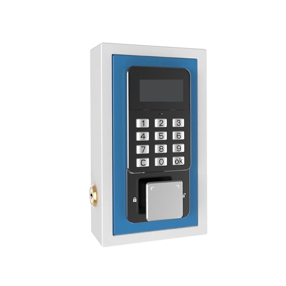 Wall Mount Safe , Key Storage Box App Remote Organizer Password Security Code Lock No Key Home Safe Lockbox