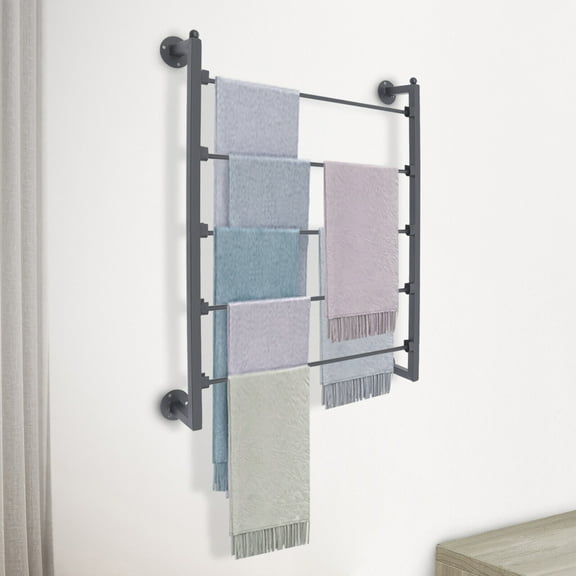 Wall Mount Scarf Display Stand Gold Bathroom Towel Rack Entryway Scarf Holder For Home Bathrooms, Retail Shops