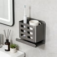 thumbnail image 1 of Wall Mount Shelf, Adhesive Storage Rack, No Drill Bathroom Organizer, Kitchen Floating Caddy, Laundry Room Hanging Tray, SouMaox, 1 of 7