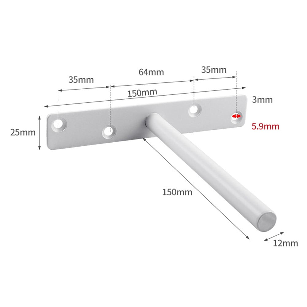Wall Mount Shelf Storage Shelf Invisible Floating Shelf Metal Brackets