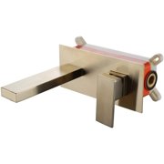 Wall Mount Single Handle Bathroom Faucet Hot Cold Water Mixer