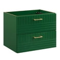 thumbnail image 1 of Wall Mount Sink Vanity Cabinet, Green, Wood, Hotel Bedroom Bathroom, Modern Contemporary HB33625, 1 of 9