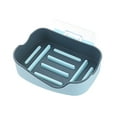 thumbnail image 1 of Wall Mount Soap Dish with Drain Holes, Bar Soap Saver Holder forShower and Kitchen Sink, 5.12x3.74 Inch Adhesive Mount No Drill Plastic Soap Holder in 4 Colors, 1 of 8