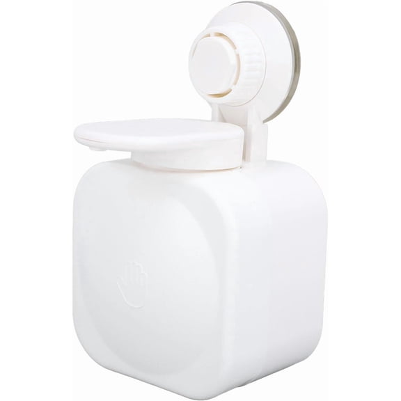 Wall Mount Soap Dispenser, Suction Cup Press, 3KG Load Capacity, for Bathroom and Kitchen