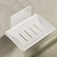 thumbnail image 1 of Wall Mount Soap Holder | Stainless Steel Soap Box with Drainage Holes | Rustproof Adhesive Mount Soap Dish for Bathroom Kitchen | White Gray, 1 of 8