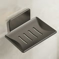 thumbnail image 1 of Wall Mount Soap Holder | Stainless Steel Soap Box with Drainage Holes | Rustproof Adhesive Mount Soap Dish for Bathroom Kitchen | White Gray, 1 of 8
