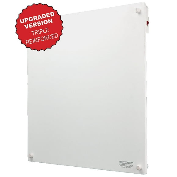 Wall Mount Space Heater Panel- 400 Watt Convector Heater, 120V Electric Heat Reflector | Ideal for 200 Sq Ft Room