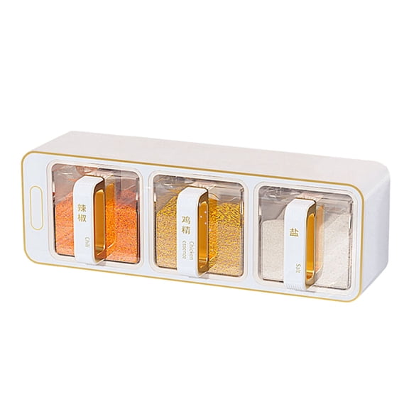Wall Mount Spice Rack, 3-Tier Space Saving Seasoning Storage Box Set