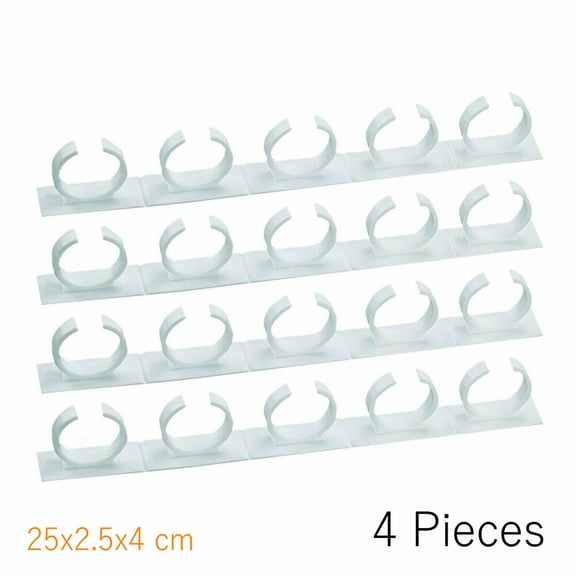 Wall Mount Spice Rack Kitchen Storage Organizer Plastic Clip Holder for Seasoning Jars and Spice Containers