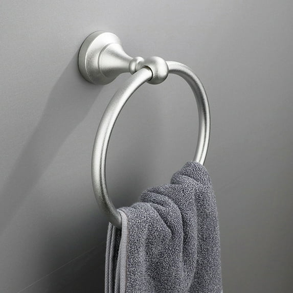 Wall Mount Stainless Steel Towel Ring Holder for Bathroom Kitchen Hand Towel Bar