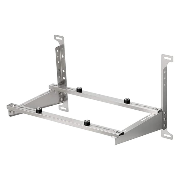 Wall Mount Stand for Mini Split Ductless Air Conditioner Heat Pump System, Sturdy Stainless Steel Bracket w/Dual Cross-Bars, Support Condenser up to lbs (7,000 - 24,000 BTU)