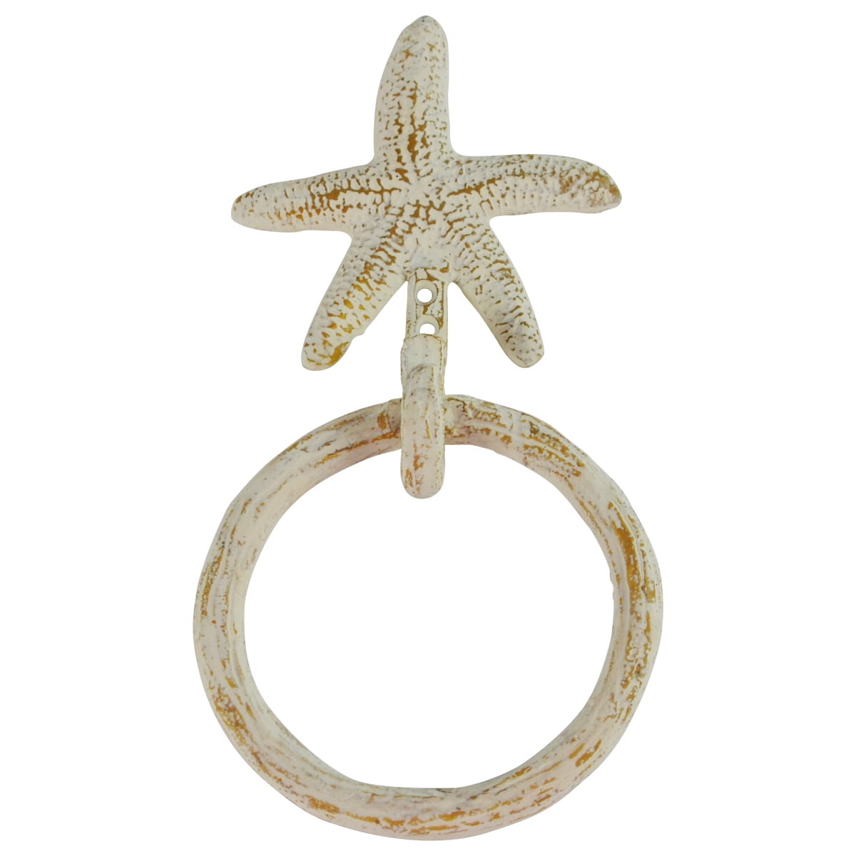 Wall Mount Starfish Kitchen and Bath Towel Ring Holder Wall Mount Starfish Kitchen and Bath Towel Ring Holder