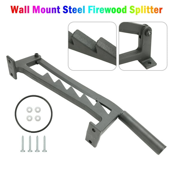 Wall Mount Steel Firewood Splitter Kindling Wood Cracker Cutting Tool for Home