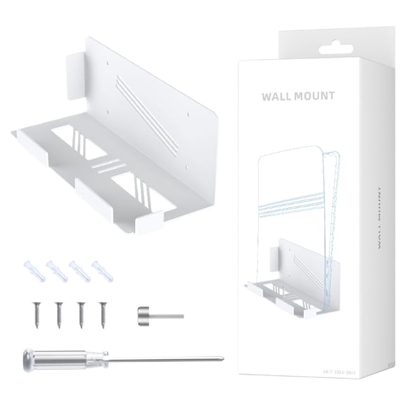 Wall Mount Storage Bracket Support Organizers for Game Console Storage & Display Space Saving Designs Easy Installation