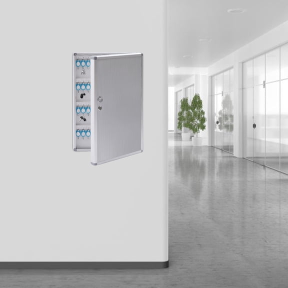 Wall Mount Storage Cabinet Lock Box 96 Key Safe Organizer Car Dealership Holder