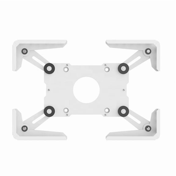 Wall Mount Tablet Enclosure Adjustable Tablet Holder Tablet Bracket Wall Hanging or Desktop Stand Holder UTC-10 White