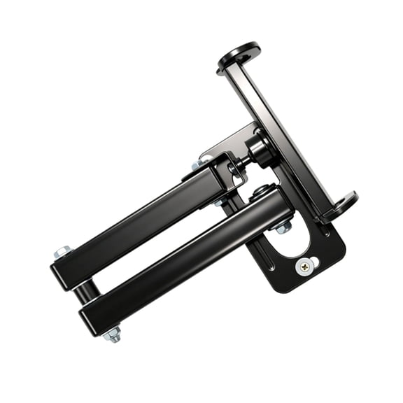 Wall Mount Tablet Stand for 5 to 12.9 Inch Devices, Folding Multi Position Arm Phone Holder for Kitchen Wall, Study Desk and Viewing