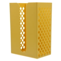 Wall Mount Tissue Box Holder Yellow Bathroom Kitchen Napkin Dispenser Storage