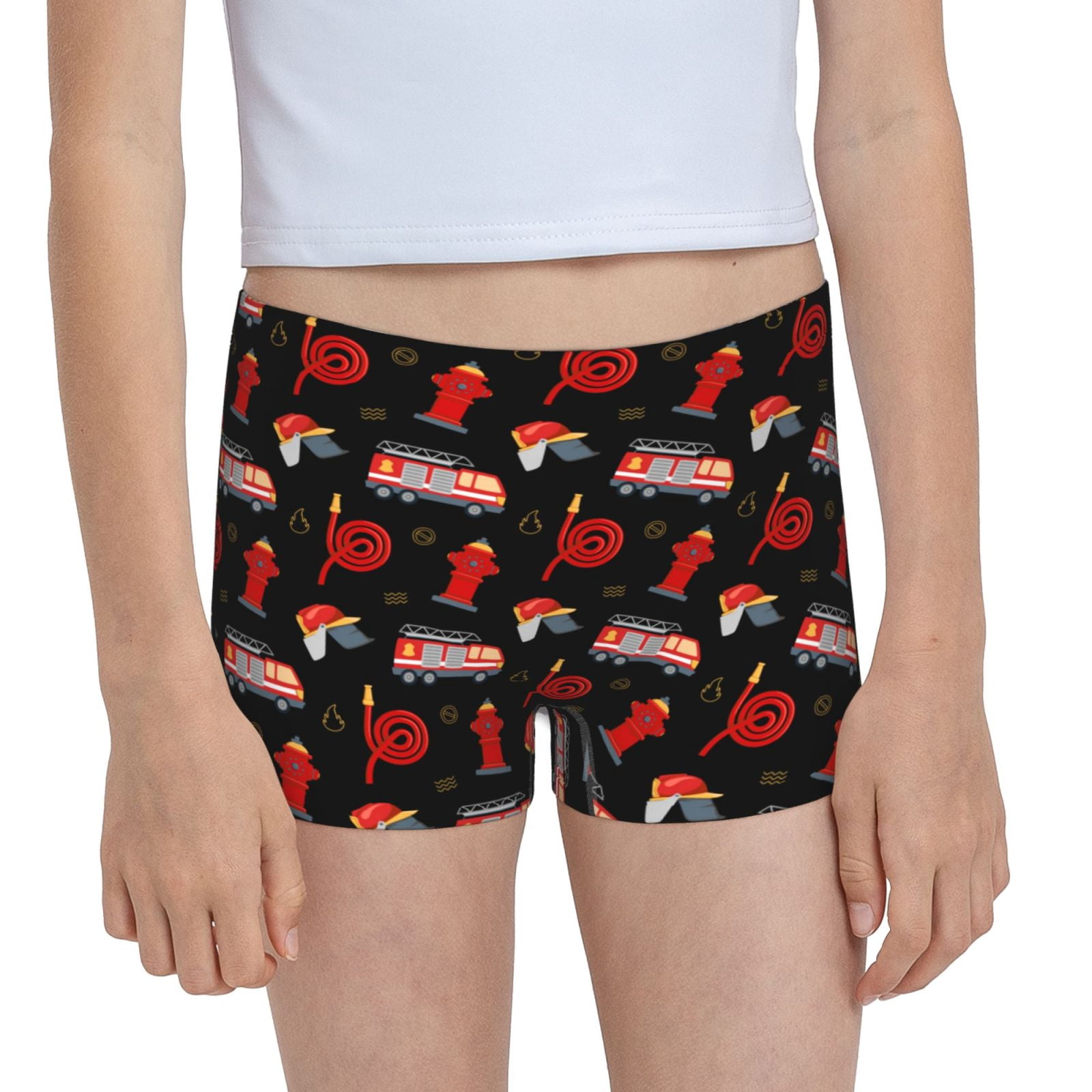 Easygdp Fire Fighting Girls Hipster Cotton Underwear Little Girls
