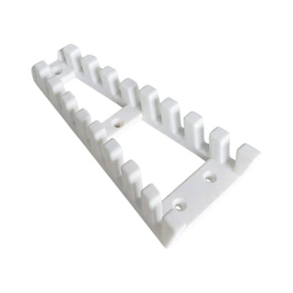 Wall Mount Tool Rack with Slot Layout for Home Repair Storage