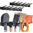 thumbnail image 1 of Wall Mount Tool Storage Rack, Heavy Duty Garage Storage Tool Organizer, Garden Tool Wall Hooks and Hangers, Hold Up to 350lbs Black 2Pack, AK806-Black-2Pack, 1 of 18