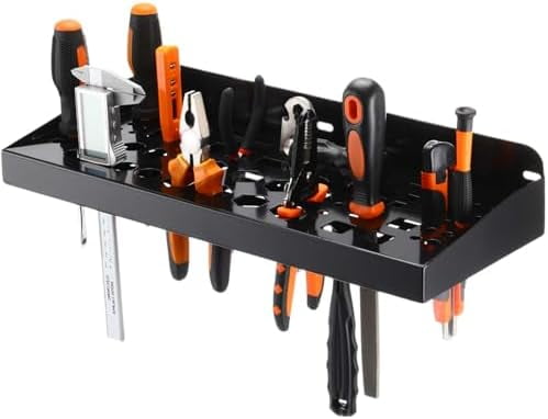 Wall Mount Tool Storage Rack Screwdriver Organizer Pliers Rack 62 Slots ...