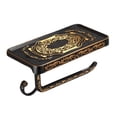 thumbnail image 1 of Wall Mount Towel Holder - Metal Construction, Storage Shelf & Elegant Design - Towel Hook for Bathroom/Kitchen with Phone/Candle Storage, 1 of 3