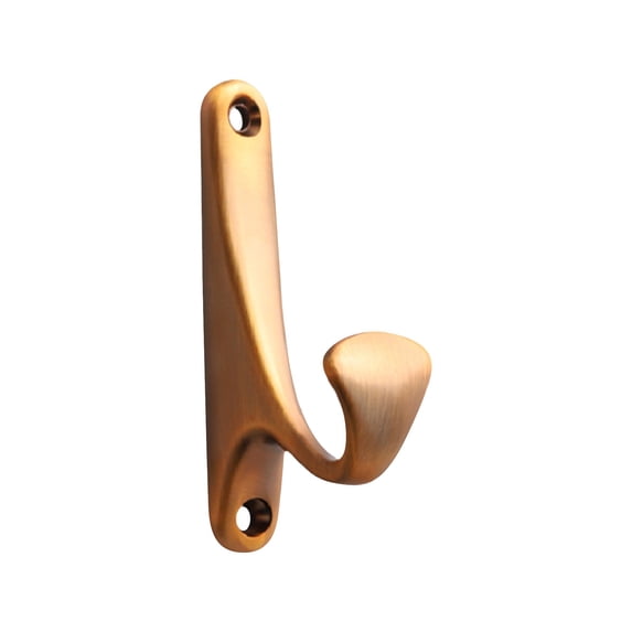 Wall Mount Towel Hooks, Brushed Nickel Metal Hangers, 3.4x1.8 Inch Heavy-Duty Hooks, Multifunctional Holders for Towels, Robe, Loofah in Kitchen and Bathroom,Coffee