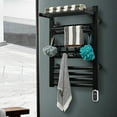 thumbnail image 1 of Wall Mount Towel Warmer Rack, Matte, 1 of 10