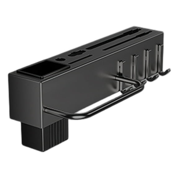 Wall Mount Utensil Holder, 12in Stainless Steel Kitchen Utensil Rack, Multi-use Hanging Storage Organizer Rack with Knife Holder, Towel Bar, Flatware Slot and Hooks