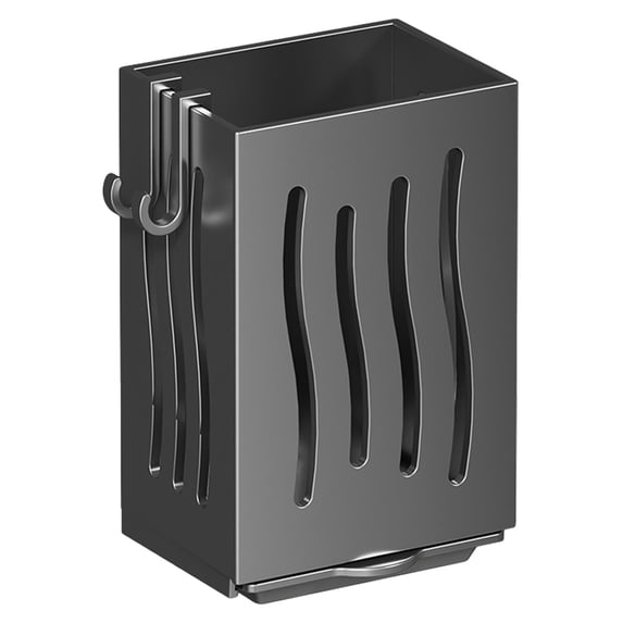 Wall Mount Utensil Holder Hanging Storage Organizer With Hooks For Cutlery Chopsticks Towel Kitchen Tool Caddy