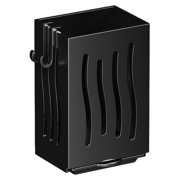 Wall Mount Utensil Holder and Hanging Storage Organizer with Hooks for Kitchen Cutlery Towel Efficient Countertop Space Saving