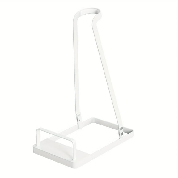 Wall Mount Vacuum Holder, No-Drill Storage Rack For Stick Vacuums, Heavy Duty Metal Organizer Stand With Accessory Hooks, Compatible With V6 V7 V8 V10 V11 Handheld Vacuums