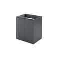 thumbnail image 1 of Wall Mount Vanity Cabinet (Sink not included), Grey Gray, Melamine Wood , Hotel Bedroom Bathroom, Modern Contemporary HB33813, 1 of 9