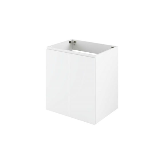 Wall Mount Vanity Cabinet (Sink not included), White, Melamine Wood , Hotel Bedroom Bathroom, Modern Contemporary HB33814