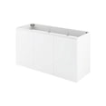 thumbnail image 1 of Wall Mount Vanity Cabinet (Sink not included), White, Melamine Wood , Hotel Bedroom Bathroom, Modern Contemporary HB33820, 1 of 9